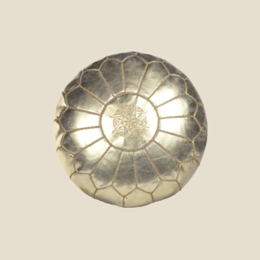 GOLD ROUND - OTTOMANS